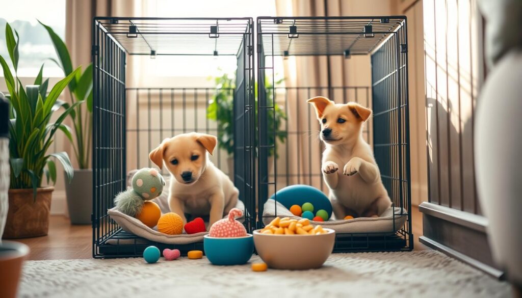 How To Crate Train Two Puppies